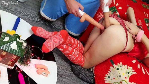 Amateur Teen Wife Takes Two Thrusting Dildos in Her Tight Pussy - Double Penetration DP DVP - xxxfiles.com on systemporn.com