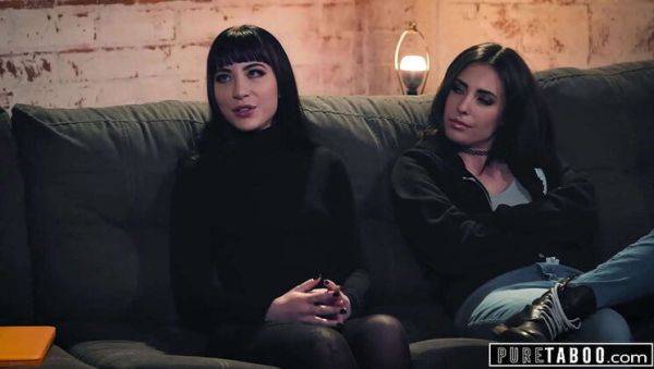 Sleazy Probation Officer Blackmails Casey Calvert & Charlotte Sartre for Hardcore Threesome Sex - porntry.com on systemporn.com