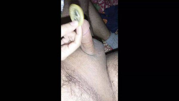 Desi Couple Fucking with Condom - Creampie & Cumshot Close-Up - porntry.com - Pakistan on systemporn.com