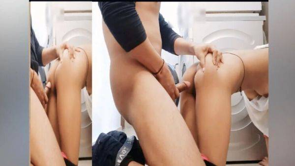 Indian Teen Girl Stuck in Washing Machine - Boy Takes Advantage of Tight Virgin Pussy - Hot Desi Sex 2025 - veryfreeporn.com - India on systemporn.com