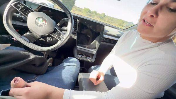 Brunette MILF Kat Aluna Sucks Cock in Car - POV Blowjob & Swallow - veryfreeporn.com on systemporn.com