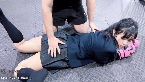 Mya Mya's Tight Asian Pussy Gets Creampie in Rough Schoolgirl Fuck - veryfreeporn.com - Japan - Burma on systemporn.com