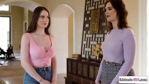 Hot Stepmom and Stepdaughter Lesbian Babysitters Lick Pussy - Siri, Aiden Ashley, Penelope Reed, Hazel Moore - veryfreeporn.com on systemporn.com