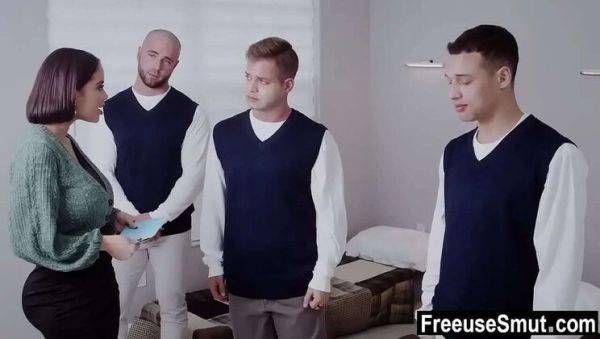 Victoria June Hot MILF Step Mom Fucks 3 Orphan Boys Gangbang - xxxfiles.com on systemporn.com