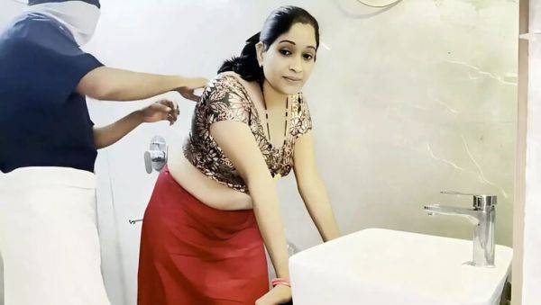 Desi Stepmom Fucks Stepson Hard in Bathroom - Big Ass & Loud Moaning - veryfreeporn.com on systemporn.com