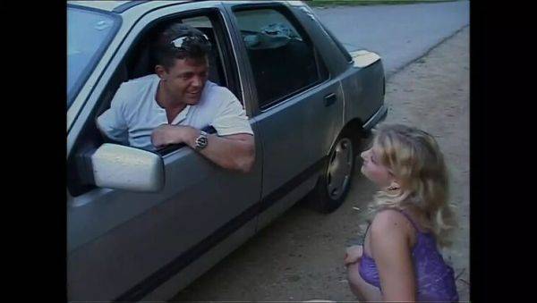 Busty Blonde MILF Sandra De Marco Sucks Big Dick & Gets Creampied on Car Hood - porntry.com on systemporn.com