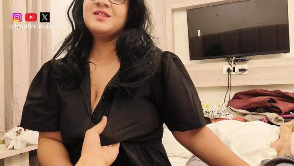 Big Boobs Stepsister Hunter Asia Fucks Stepbrother Hard - Cum in Mouth & Doggystyle - porntry.com - India on systemporn.com