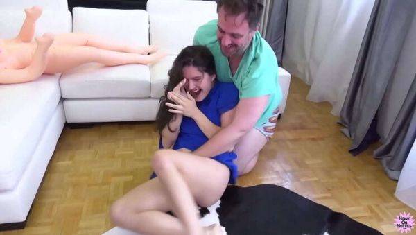 Sexy Brunette Francesca Dicaprio Gets Her Tight Pussy Pounded Doggystyle - porntry.com on systemporn.com