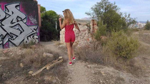 Blonde MILF Sasha Bikeyeva with Small Tits & Perfect Ass Fucks Hard in Abandoned Building - Real Outdoor POV - xxxfiles.com on systemporn.com