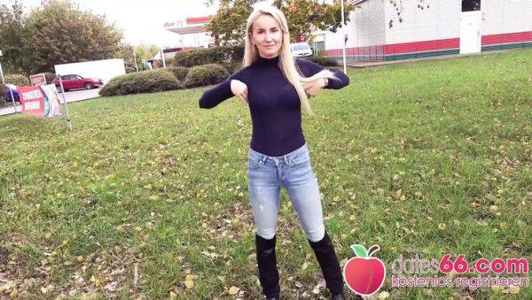 Hot Blonde Teens Fucked in Public - German Outdoor Sex with Andy Star & Tatiana Swank - veryfreeporn.com - Germany on systemporn.com