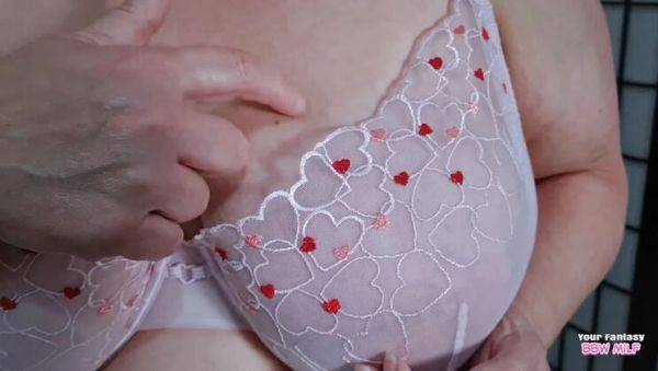 Mature BBW Aunty Shows Off Her Big Natural Tits & Pantyhose Close Up - Homemade HD - porntry.com - Britain on systemporn.com