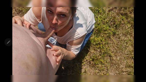 Broke MILF Gets Fucked Hard by Fan for Money - Outdoor Doggystyle Creampie - veryfreeporn.com - Germany on systemporn.com