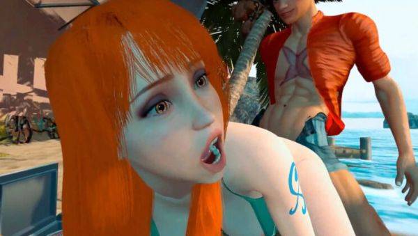 Nami gets wild at the beach - Hot 3D Hentai Fuck with Big Tits & Anal - veryfreeporn.com - Germany on systemporn.com