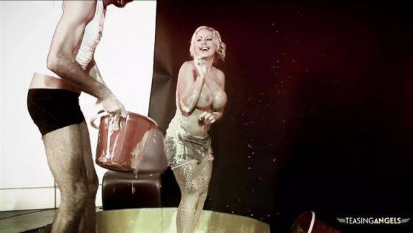 Blonde Savannah Gold Gets Messy with Food Before Hardcore Bang Session - veryfreeporn.com on systemporn.com