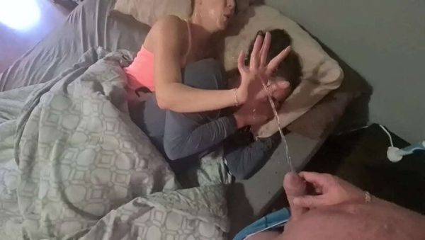 2 Petite Girls Peeing in Bed - Wet Clothes & Undressing After Wake Up Piss - xxxfiles.com on systemporn.com