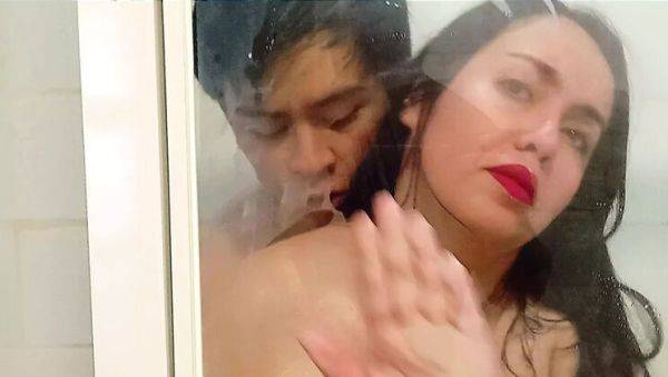 BBW Stepmom Kelly Shocked by Step Son in Shower - Hot Taboo Fuck - xxxfiles.com - Usa on systemporn.com