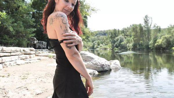 Redhead MILF Lucyolle Fucks on Beach - Outdoor Public Sex & Orgasm - veryfreeporn.com - France on systemporn.com