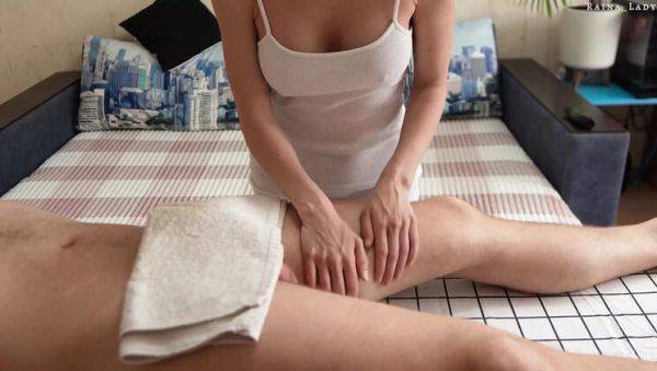 Stepmom Raina Lady Gives Happy Ending Massage with Big Tits - Amateur Handjob - veryfreeporn.com on systemporn.com