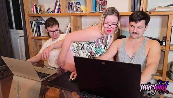 Hot Stepmom Distracts Gamer Playing Fortnite - Blowjob & Fingering Fun - porntry.com - France on systemporn.com