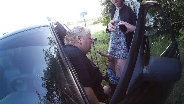 Hot Russian MILF sucks dick in park car and swallows thick cum - Zona901 - xxxfiles.com - Russia on systemporn.com