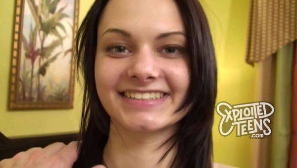 Skinny 18yo Teen Mimi Rayne Gives Blowjob in POV Casting - Barely Legal Petite Brunette - xxxfiles.com on systemporn.com