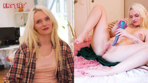 Blonde German Gamer Girl Lindsey Cruz Fingered in Cosplay Outfit - Big Tits & Shaved Pussy Solo - porntry.com - Germany on systemporn.com