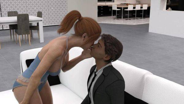 Hot Step Sister Jennifer Fingers Herself Watching Porn & Kisses Stepbrother John - Full HD - porntry.com - Usa on systemporn.com