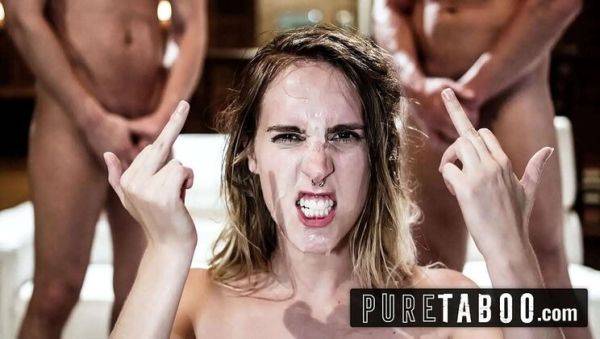 Petite Teen Cadence Lux Gets DP'd by 2 Random Guys After BF Fight - Rough Threesome & Deepthroat - porntry.com on systemporn.com