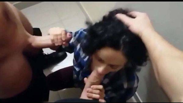 Hot Neighbor Stacy Bloom Sucks Two Big Cocks on Public Stairs - Threesome Fun! - porntry.com - Russia on systemporn.com