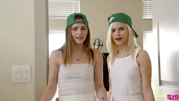 Blonde Teen Kiara Cole & Redhead Danni Rivers Share a Hard Cock - porntry.com on systemporn.com