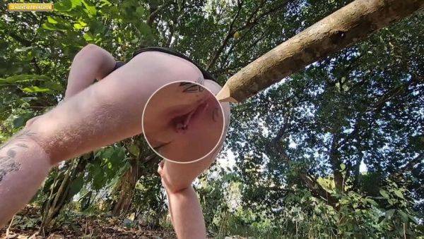 Lorrany Exotica Spreads Tight Pussy in Woods - First Time Public Sex & Pee - porntry.com on systemporn.com