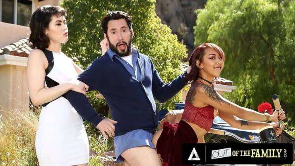 Stepmom Catches Husband and Stepdaughter Fucking - Threesome with Deep Throat and Rimming - xxxfiles.com on systemporn.com