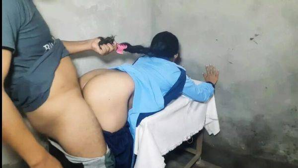 Desi virgin schoolgirl first time sex with boyfriend - hardcore teen homemade - veryfreeporn.com - India on systemporn.com
