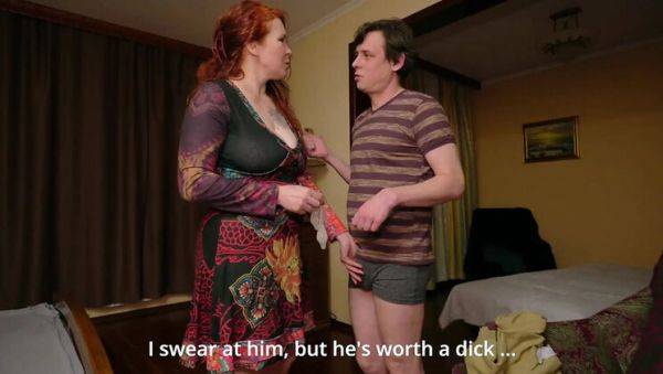 Indigo Sin MILF Scolding Step Son With Blowjob and Creampie - Big Natural Tits Redhead Riding - porntry.com on systemporn.com