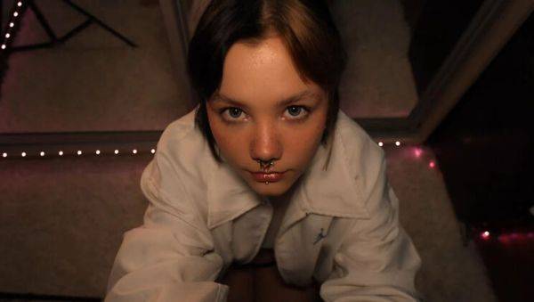 Amateur Teen Brunette Blowjob with Cum in Mouth - Body_Lyric Homemade POV - porntry.com on systemporn.com