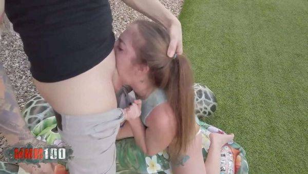 Nasty teen deepthroat face fuck and facial cumshot with Kevin White and Venom Evil - xxxfiles.com on systemporn.com