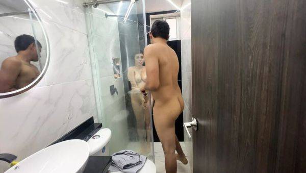 Stepbrother Sees Me Shower and I Invite His Cock in My Juicy Ass Until I Cream - veryfreeporn.com on systemporn.com