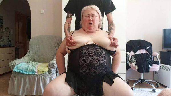 Big Tit Stepmom Gets Filled With Cum - Deep Throat Blowjob & Tits Covered - xxxfiles.com - Russia on systemporn.com