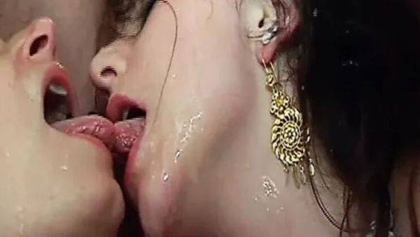 French Amateur Threesome DP Orgy with Nathalie Vanadis and Rick Angel - Hot Brunette Takes Massive Facial Cumshots - xxxfiles.com - France on systemporn.com