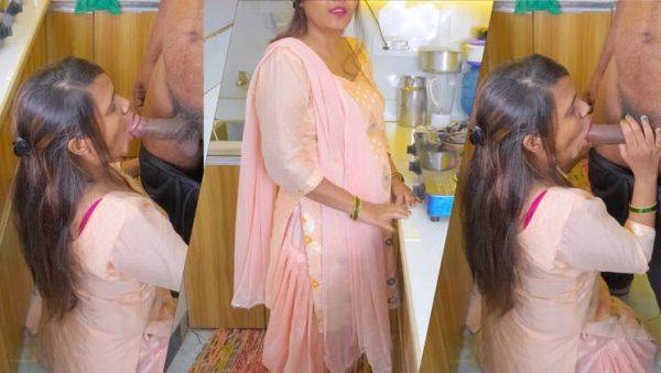Pinki Cute MILF Hardcore Fuck in Kitchen with Dirty Hindi Talk - Son-in-Law Cums Inside Stepmom's Tight Pussy - veryfreeporn.com - India on systemporn.com