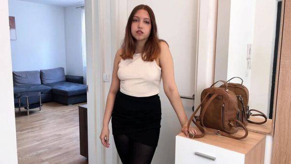 Office Secretary Mila Daisy Caught Looking by Colleague - Pantyhose Fuck on Business Trip - xxxfiles.com on systemporn.com