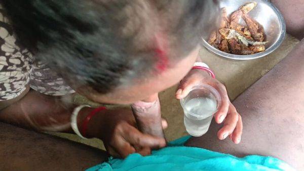 Desi Housewife Drinks Alcohol and Sucks Dick - Homemade Indian Sex - porntry.com - India on systemporn.com