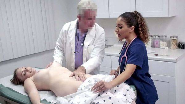 Horny Teen Patient Samantha Reigns Fingered by Doctor Jay Crew & Nurse Liv Revamped in Clinic Threesome - xxxfiles.com on systemporn.com