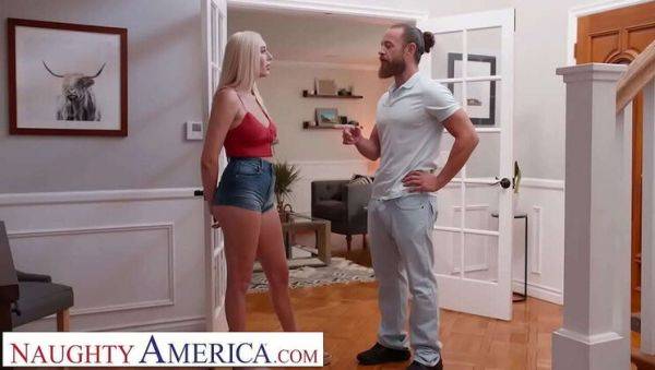 Blonde Sorority Babe Kay Lovely Fucks Neighbor in Lingerie - Big Tits & Stockings - xxxfiles.com - Usa on systemporn.com