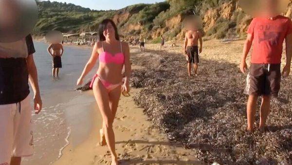 Alexandra Wett's Hottest Beach Gangbang - Anal Creampie & Facial Cumshot in Public Outdoor Orgy - porntry.com on systemporn.com