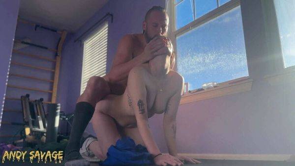 Andy Savage Covers Ellie Diego's Face in Cum and Keeps Fucking Her Hard Doggystyle - porntry.com on systemporn.com