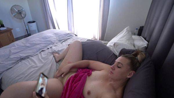 Horny PAWG MILF Stacey Reid Watches Lesbian Porn & Rides Dildo on Teddy - Big Booty Solo Masturbation - xxxfiles.com - South Africa on systemporn.com