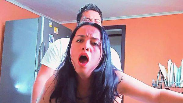 Horny BBW Stepmom Kelly Fucks Step Son in Kitchen - porntry.com - Usa on systemporn.com