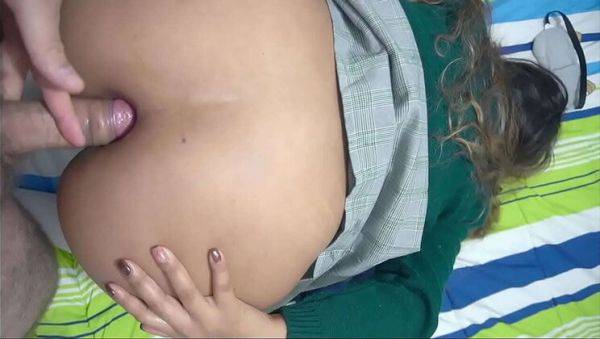 Petite Mexican student Anny Kitty begs for anal creampie in her tight ass - porntry.com - Mexico on systemporn.com