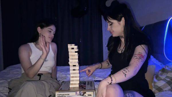 Stepsister Offers Scissors Game with Horny Russian Lesbians - Big Natural Tits & Pussy Licking - porntry.com - Russia on systemporn.com